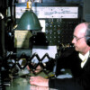 Joe Paradise at the East Stroudsburg Railroad Tower desk in 1976. (photo courtesy of Bob Bahrs)